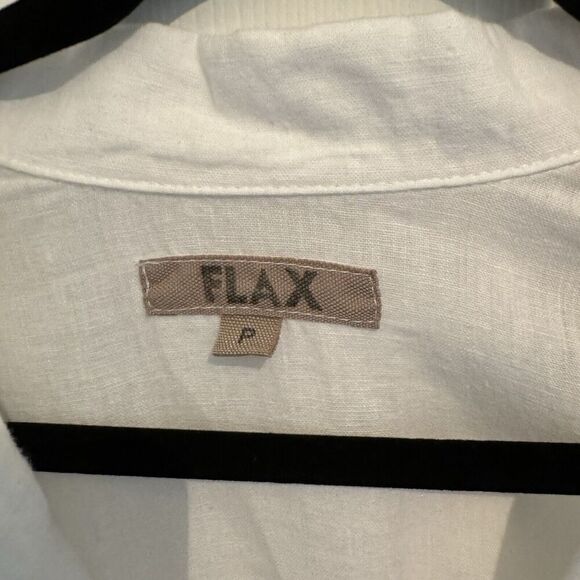 FLAX LINEN Designs Favorite Jacket Dress P &  S-M WHITE - Picture 4 of 10